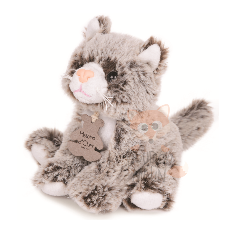  zanimoos pekuche chat marron blanc 15 cm 